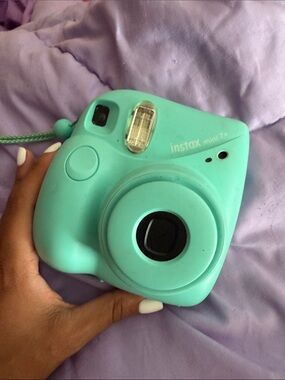 Instax Mini 7+ Instant Camera — Mint Blue